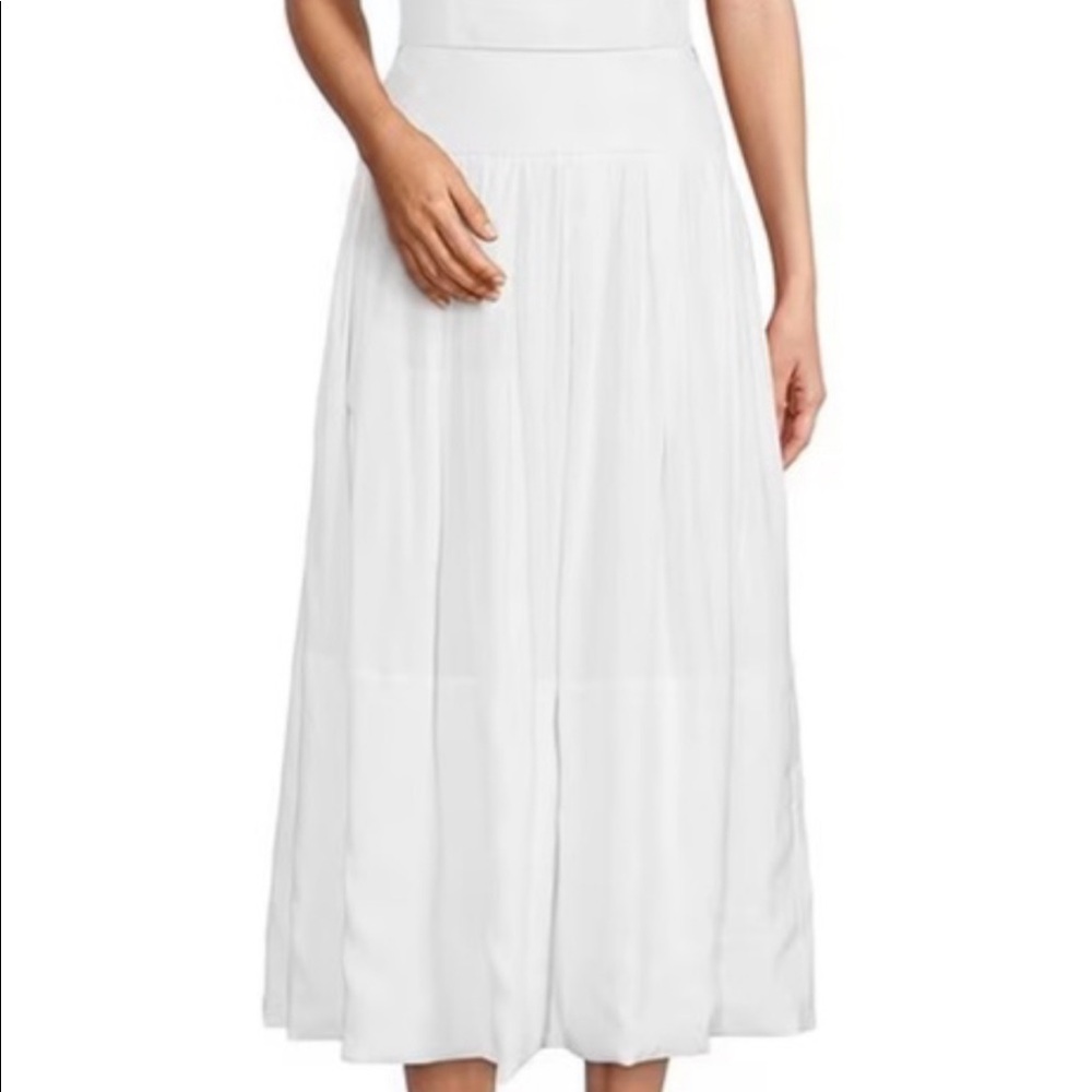 Antonio Melani x The Nat Note Linen Skirt White 4